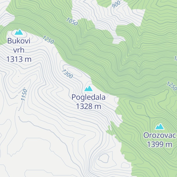 Map of Pogledala