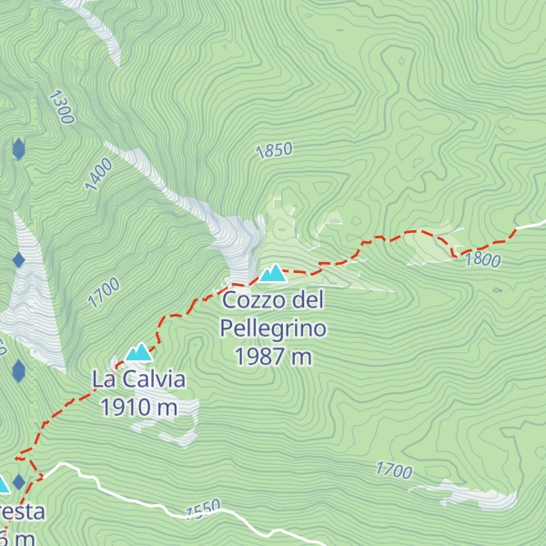 Map of Cozzo del Pellegrino