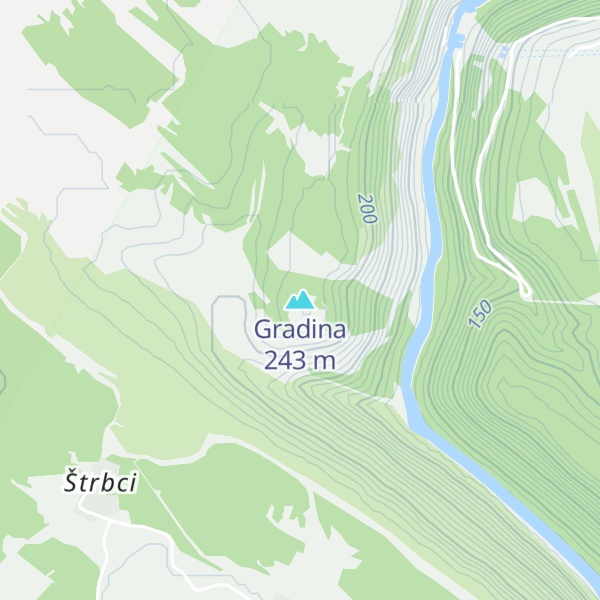 Map of Gradina