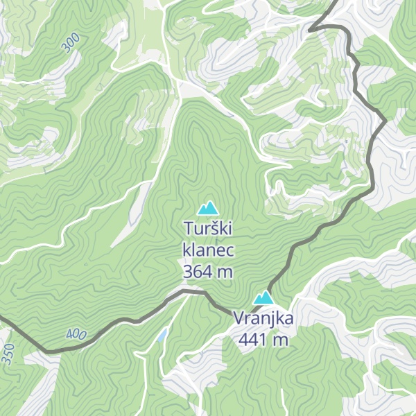 Map of Turški klanec