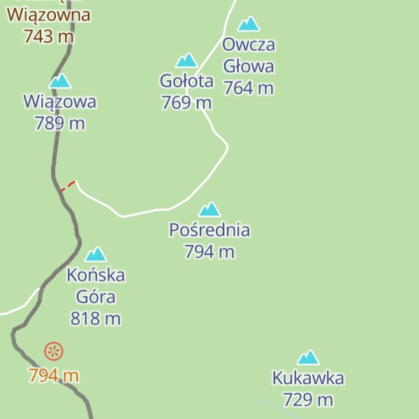 Map of Pośrednia