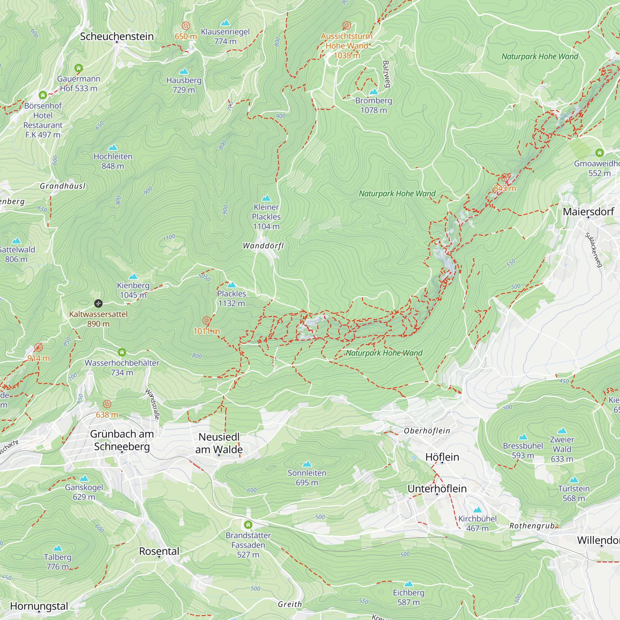 Berghütterl Fritz map
