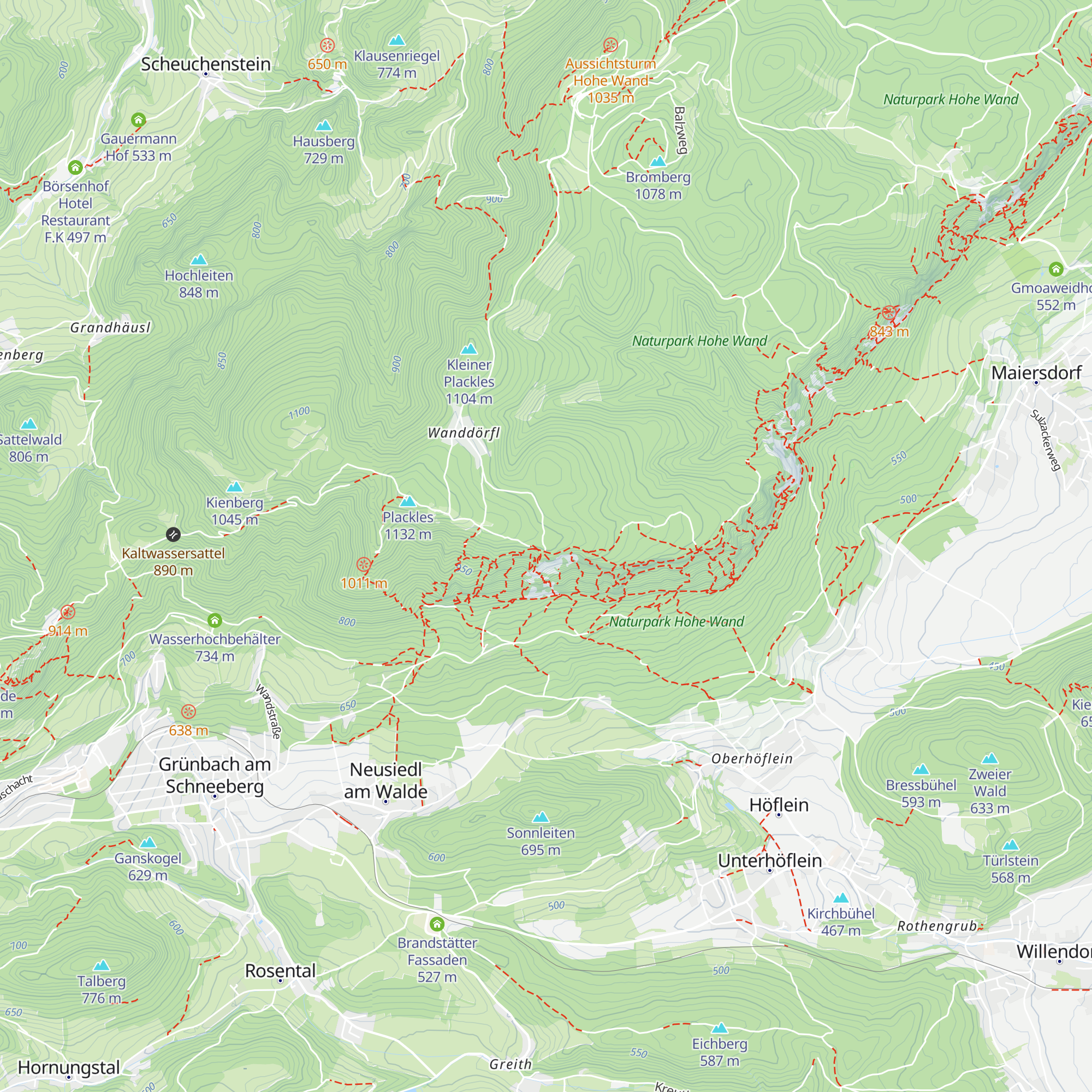 Berghütterl Fritz map
