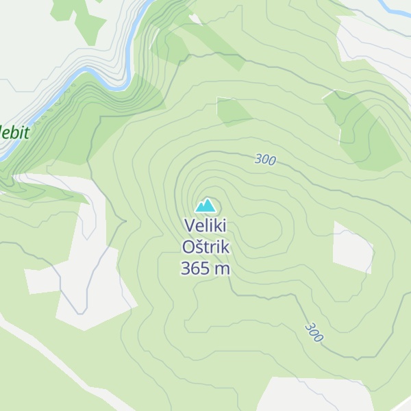 Map of Veliki Oštrik
