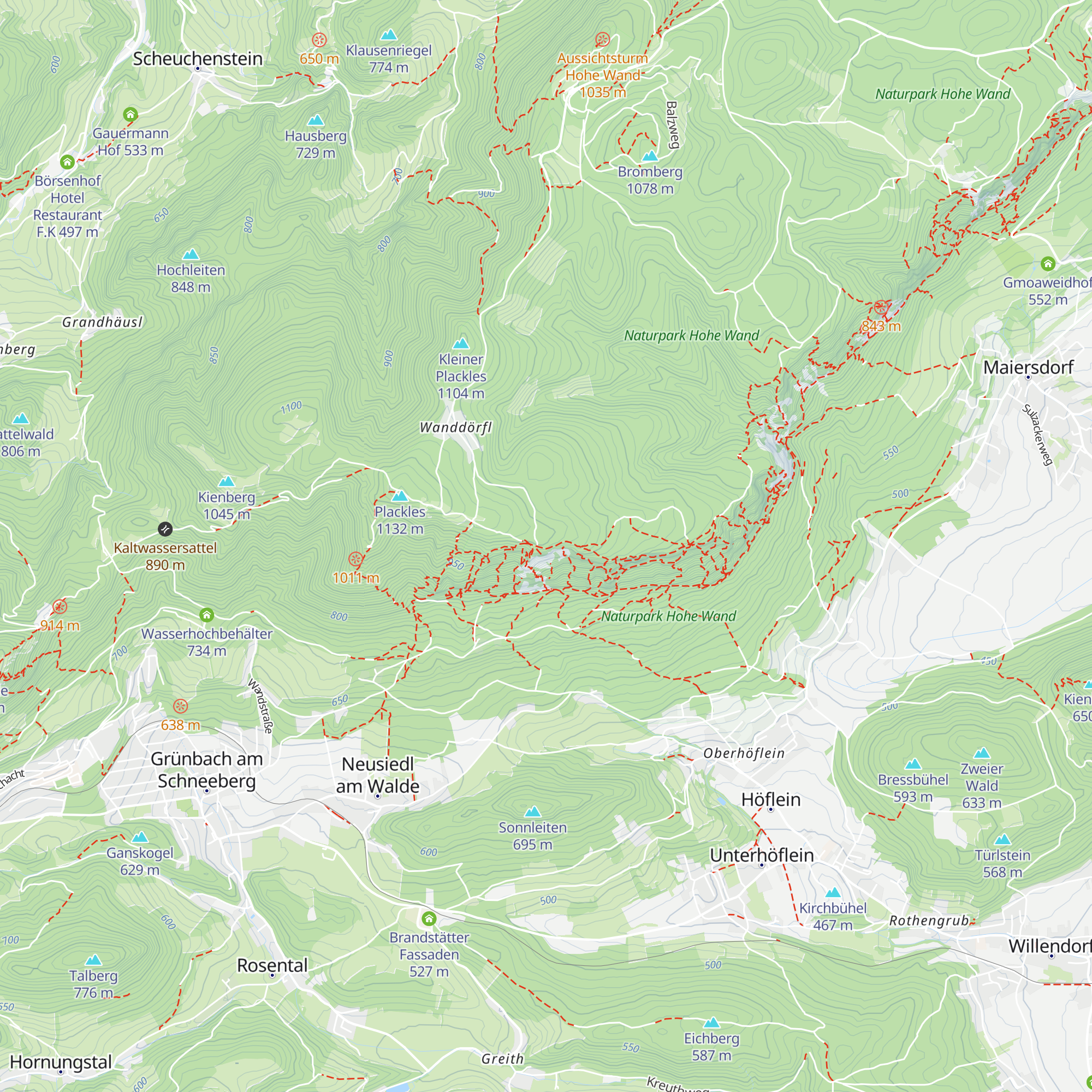 Sepp Steinwender Hütte map