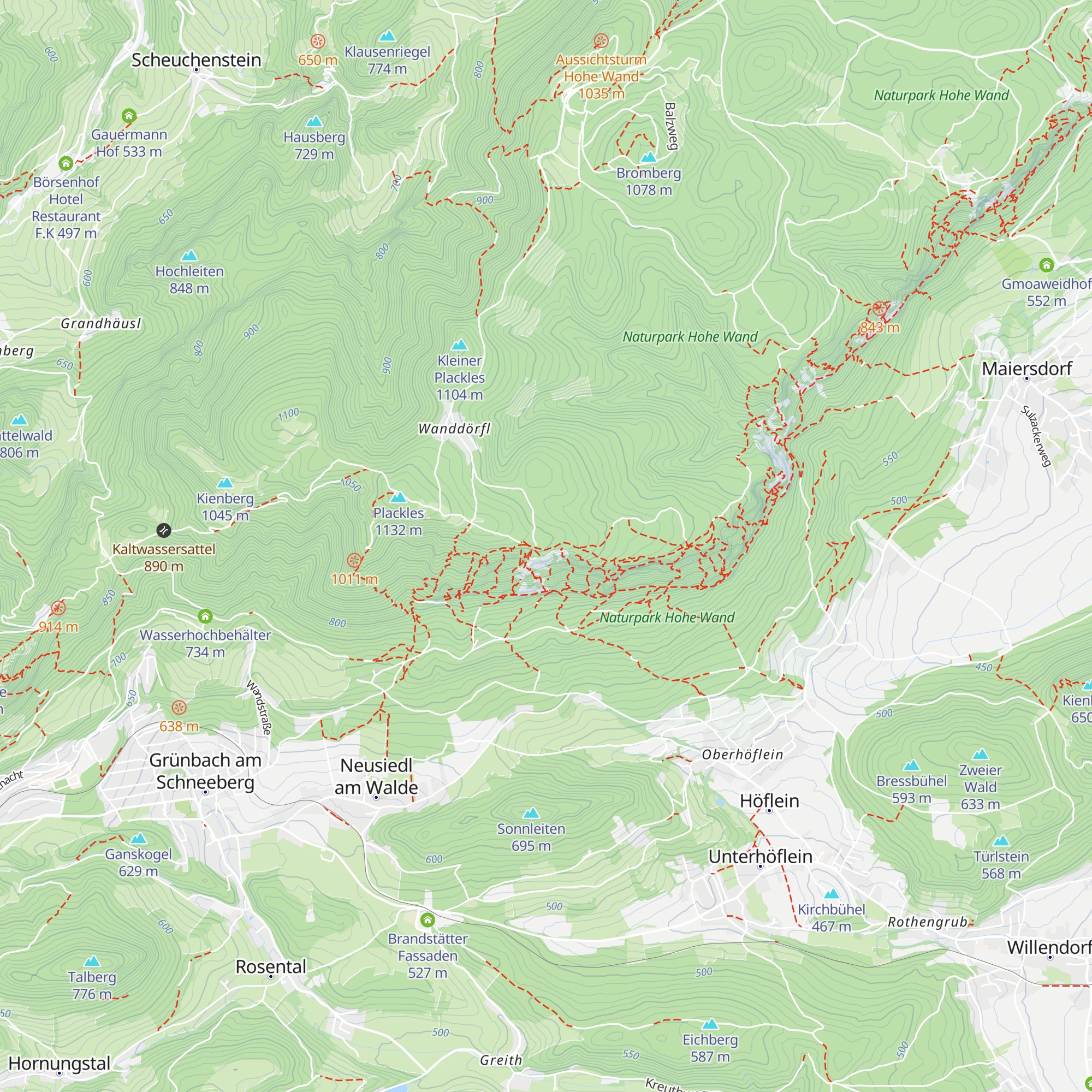 Glock-Riegler-Hütte map