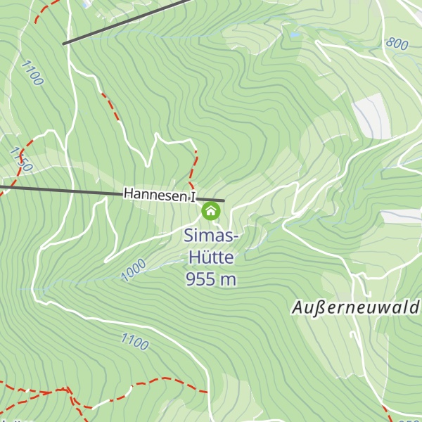 Map of Simas-Hütte