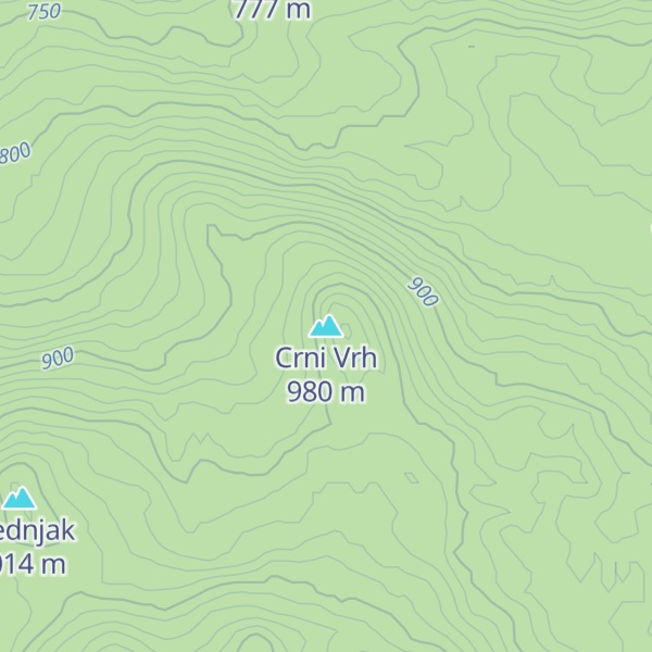 Map of Crni Vrh