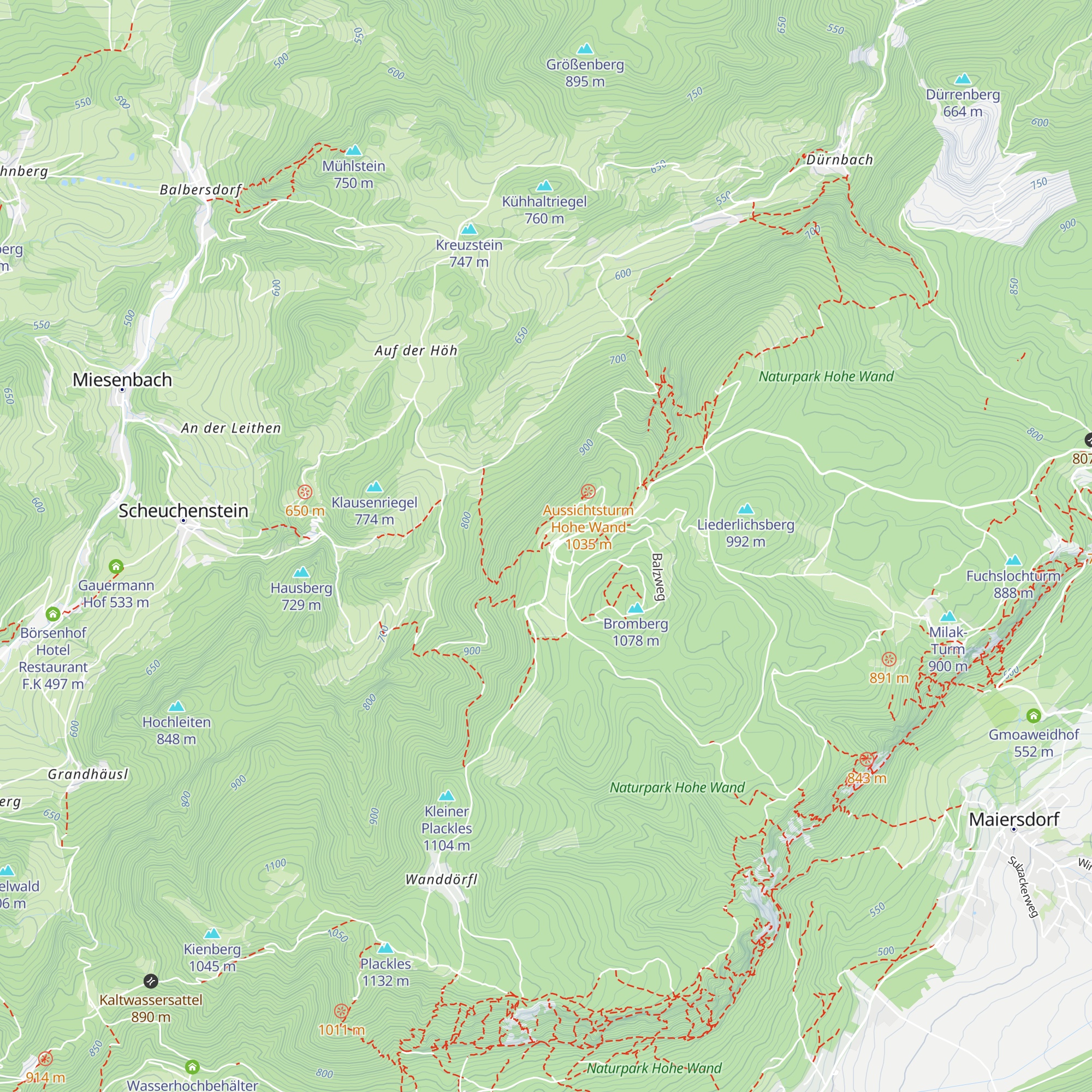 Naturparkstüberl map
