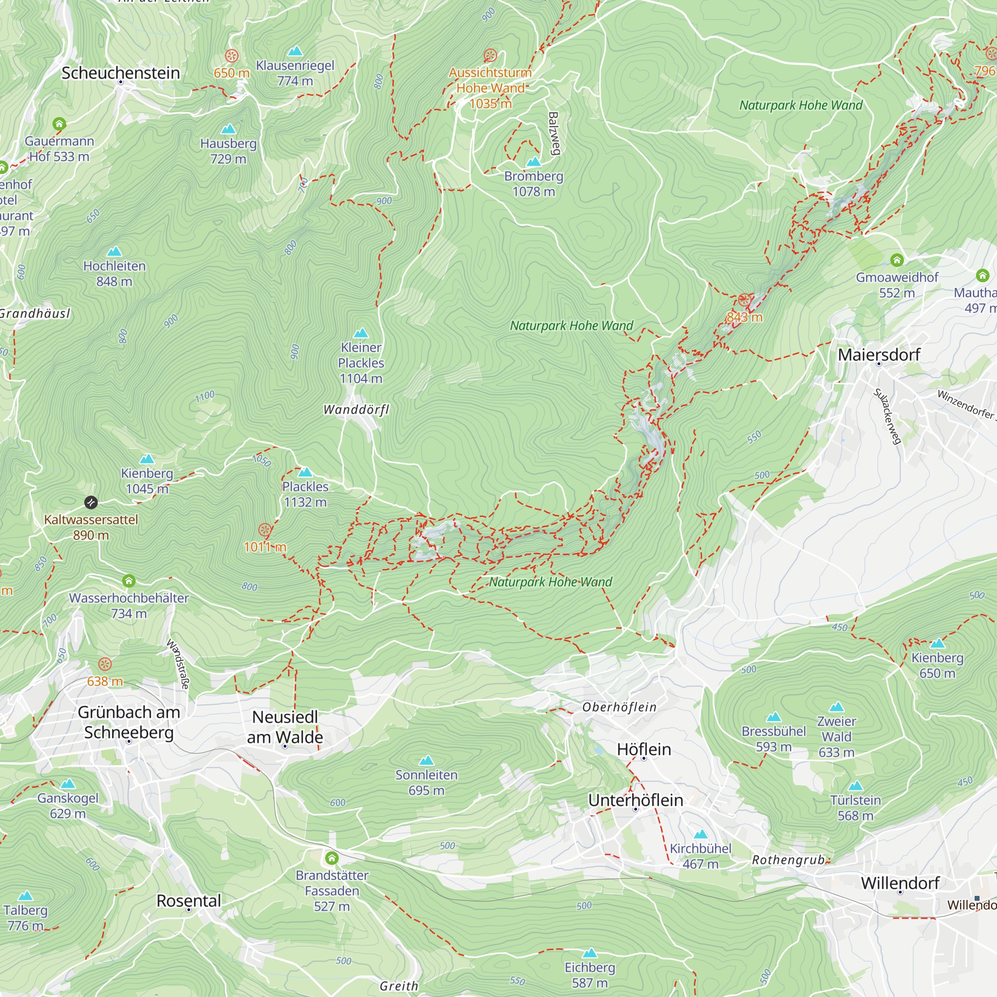 Turmsteighütte map