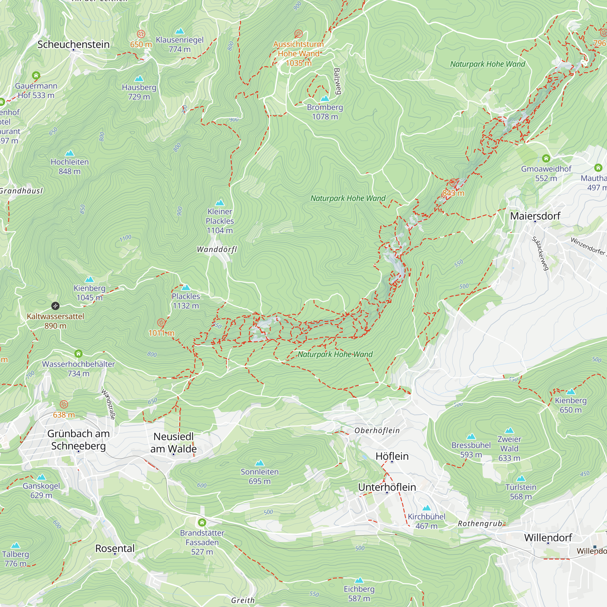 Turmsteighütte map