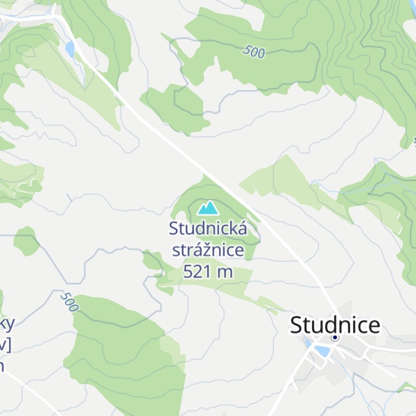 Map of Studnická strážnice