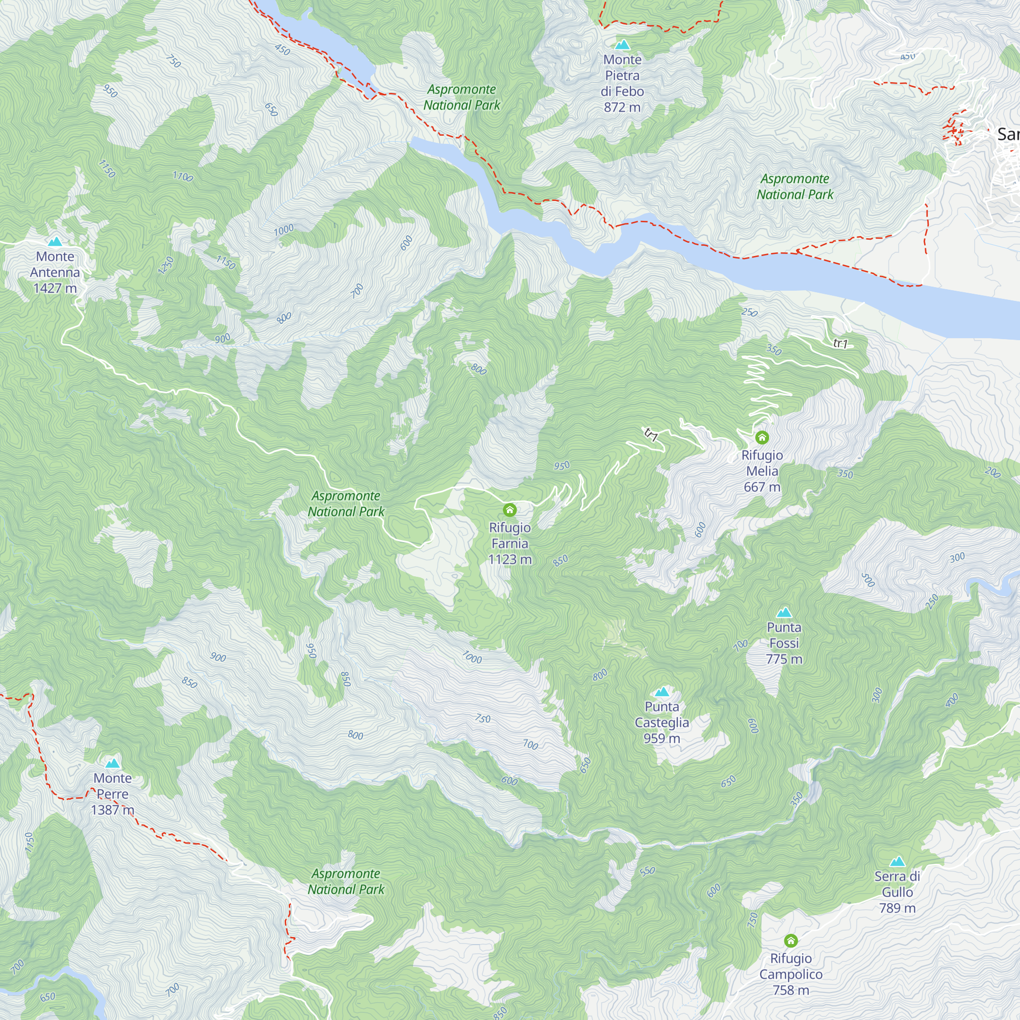 Rifugio Farnia map