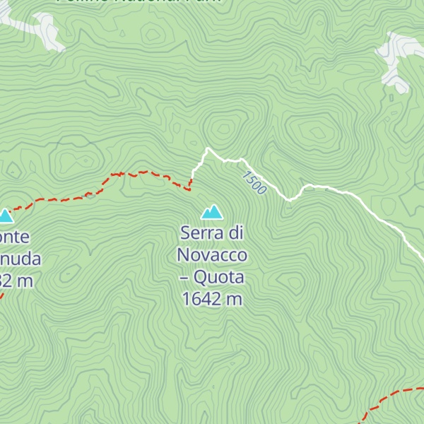 Map of Serra di Novacco – Quota