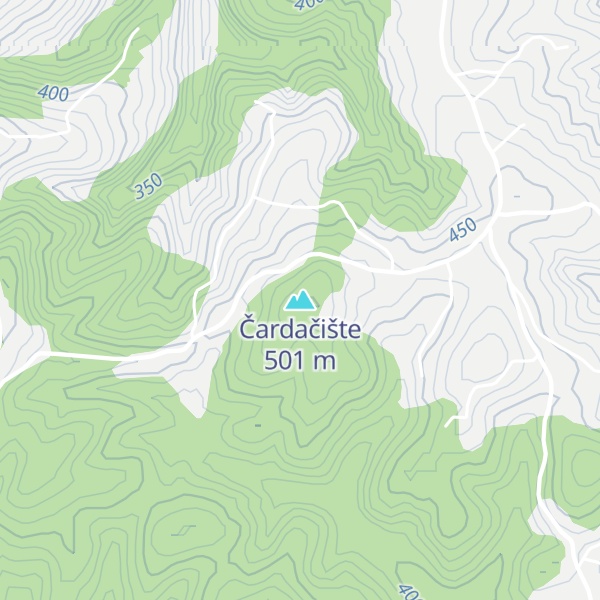 Map of Čardačište