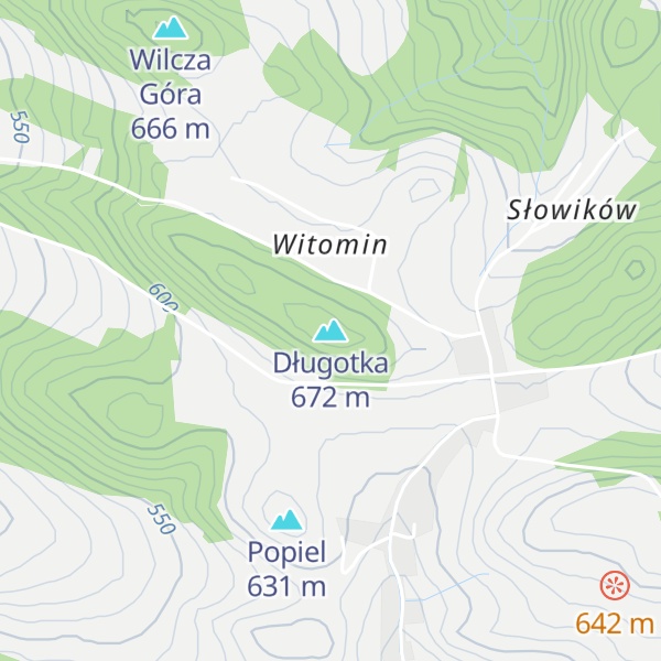 Map of Długotka