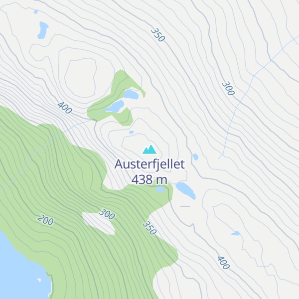 Map of Austerfjellet