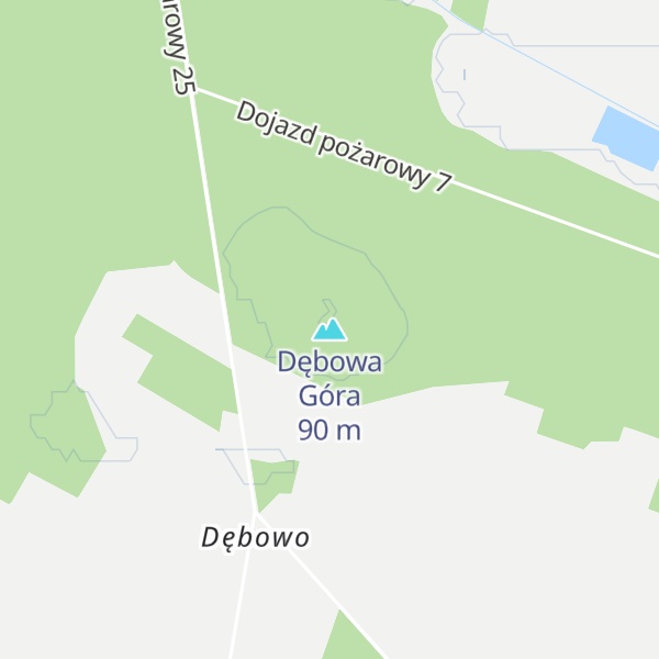 Map of Dębowa Góra