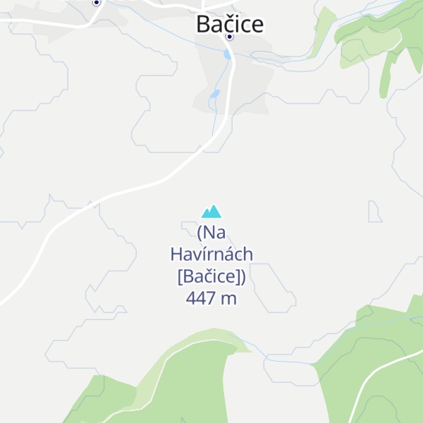 Map of (Na Havírnách [Bačice])