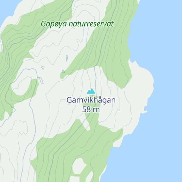 Map of Gamvikhågan