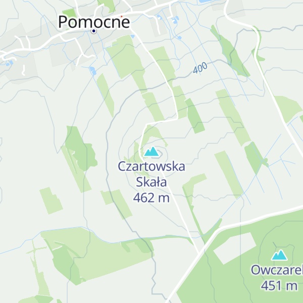 Map of Czartowska Skała