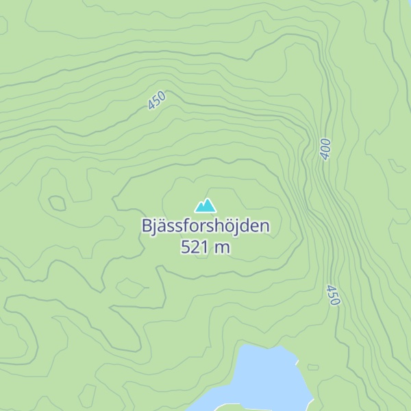 Map of Bjässforshöjden