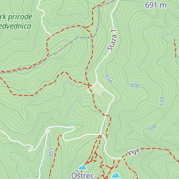 Map of Gorscica