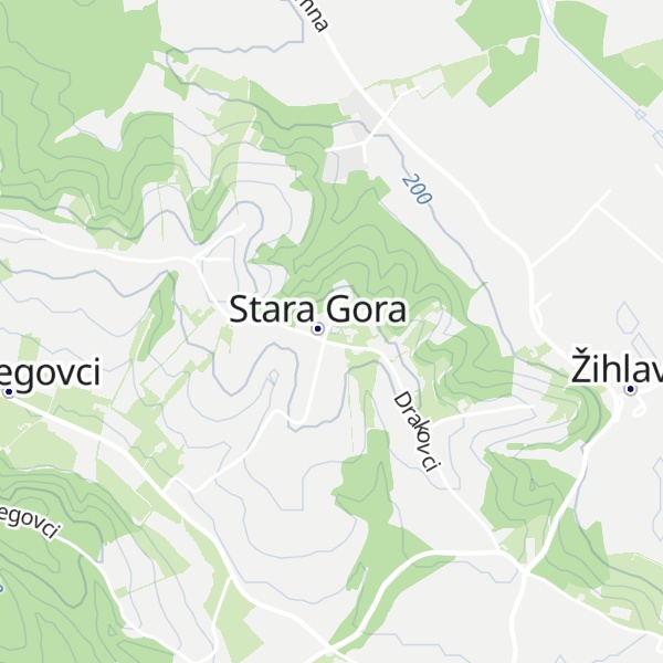 Map of Stara Gora