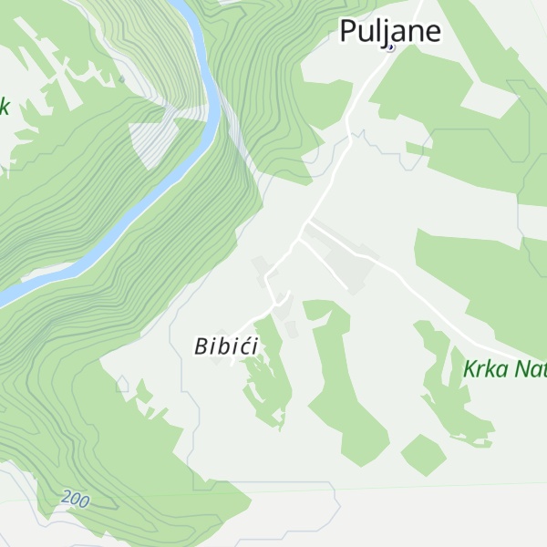 Map of Ana NP Krka