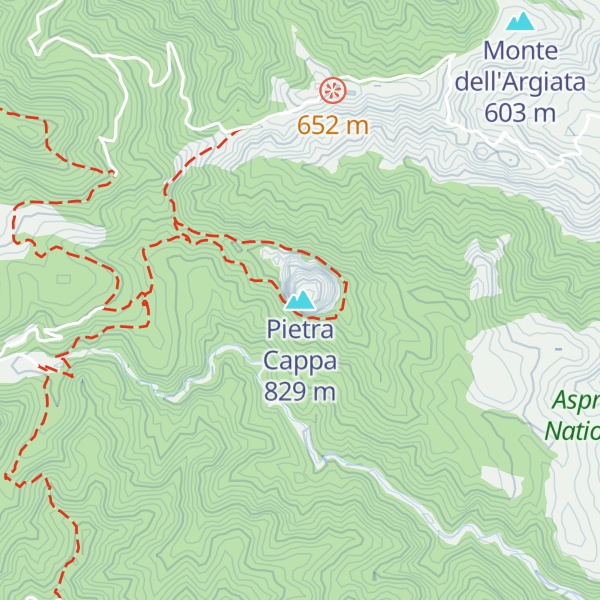 Map of Pietra Cappa