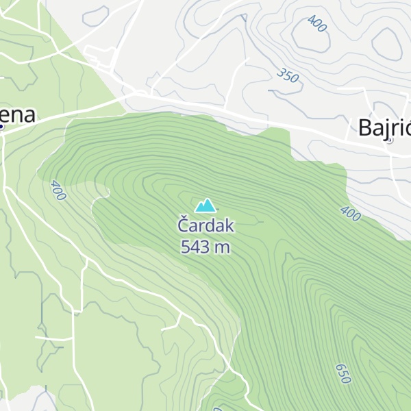 Map of Čardak
