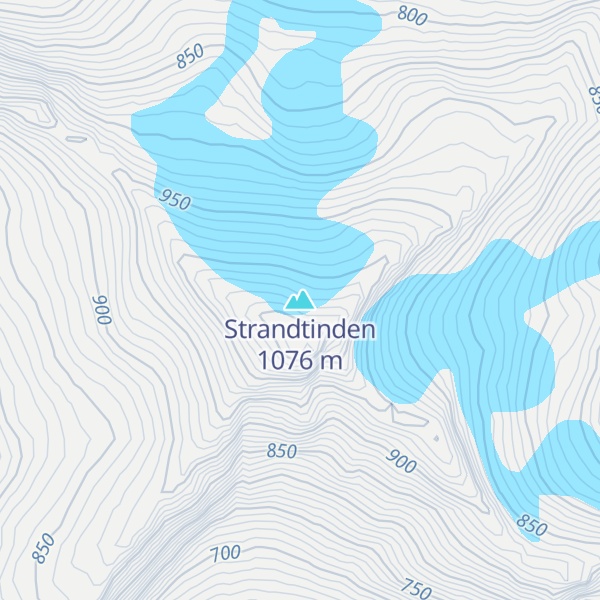 Map of Strandtinden