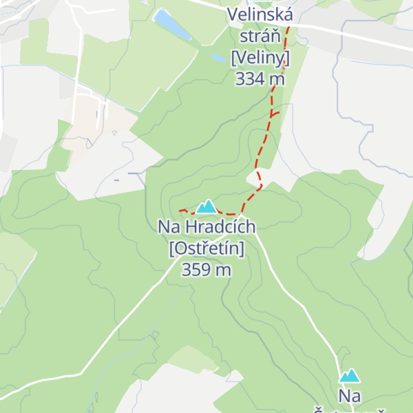 Map of Na Hradcích [Ostřetín]