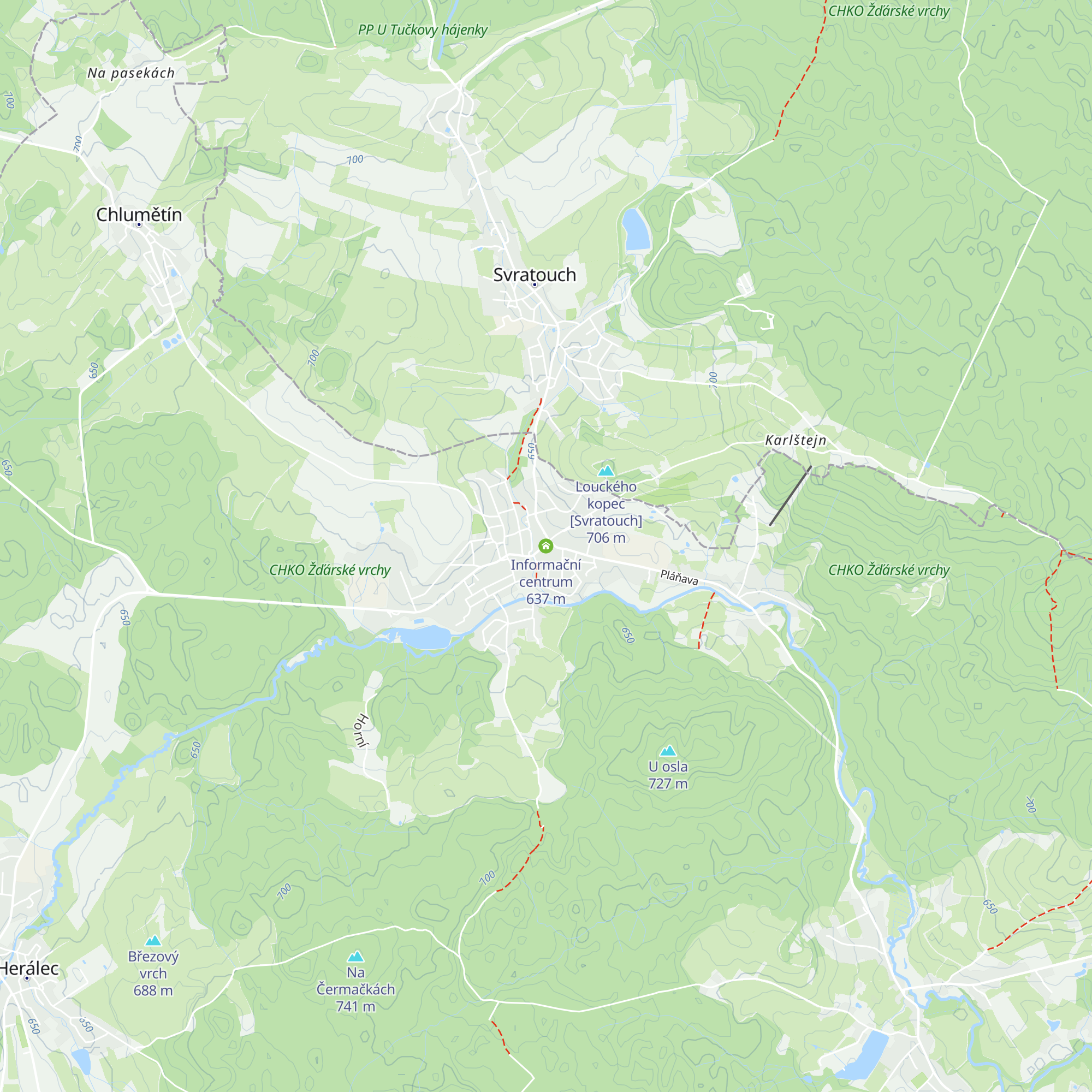 Informační centrum map