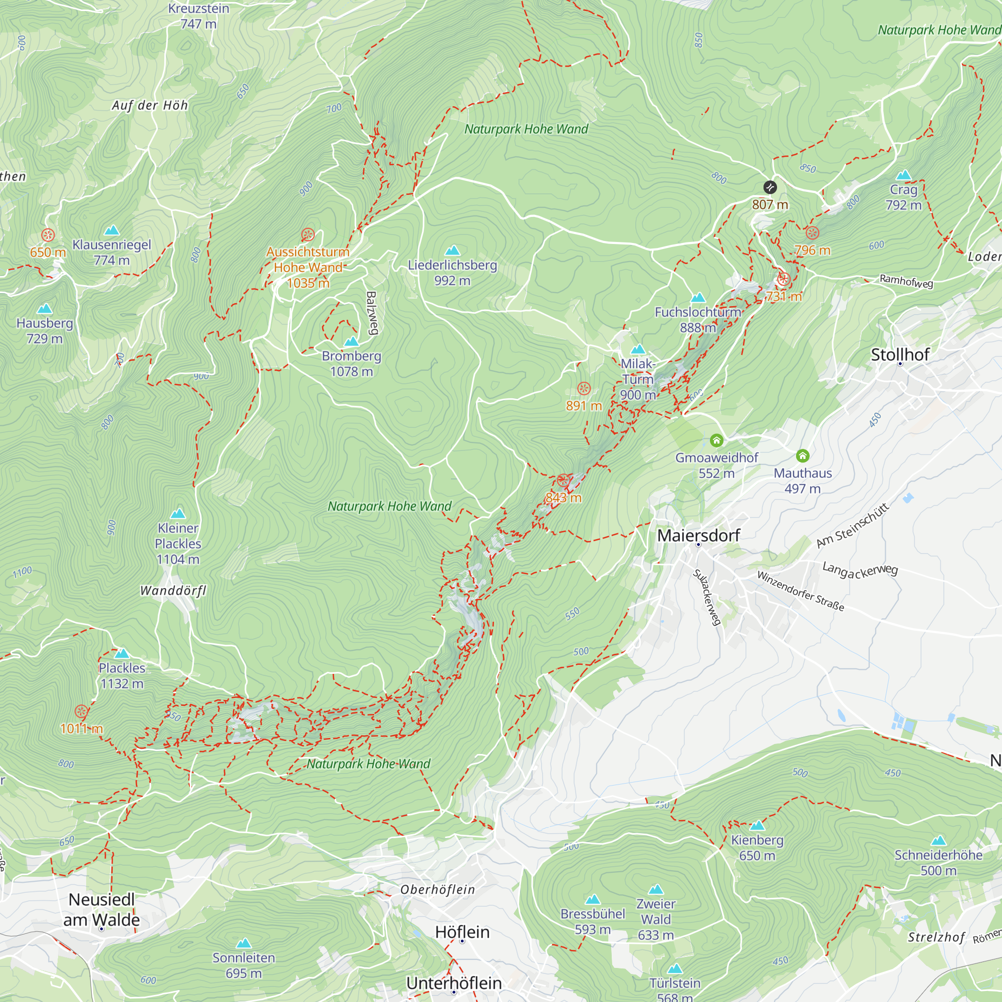 Rohrbacher Hütte map