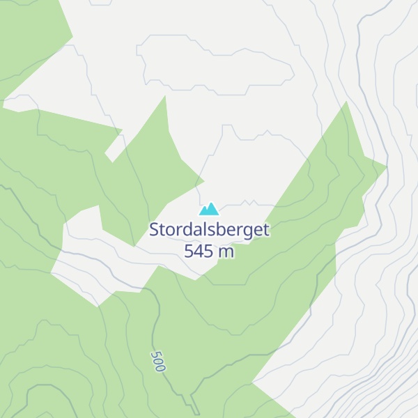 Map of Stordalsberget