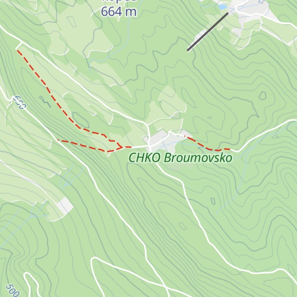 Map of Jestřebí bouda