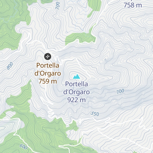 Map of Portella d'Orgaro