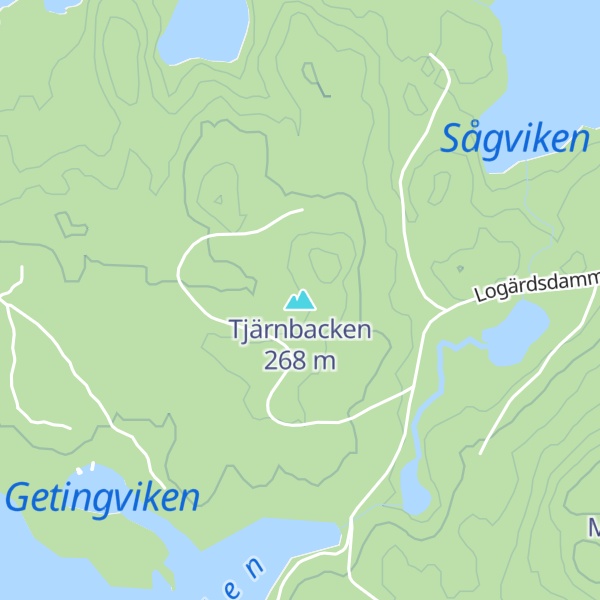 Map of Tjärnbacken