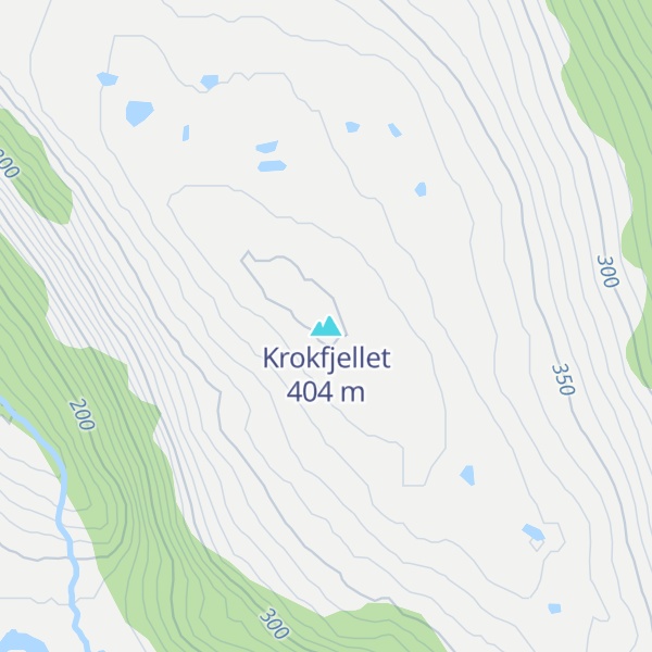Map of Krokfjellet