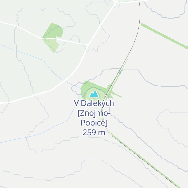 Map of V Dalekých [Znojmo-Popice]