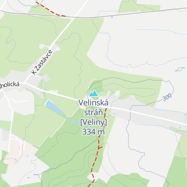 Map of Velinská stráň [Veliny]
