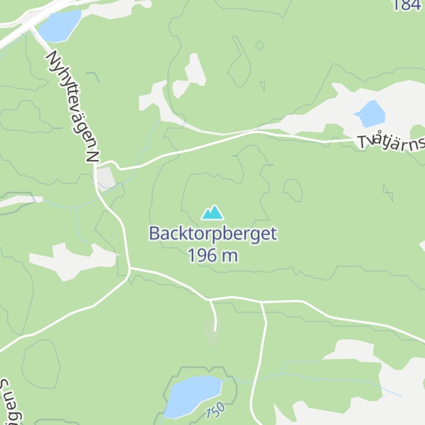 Map of Backtorpberget