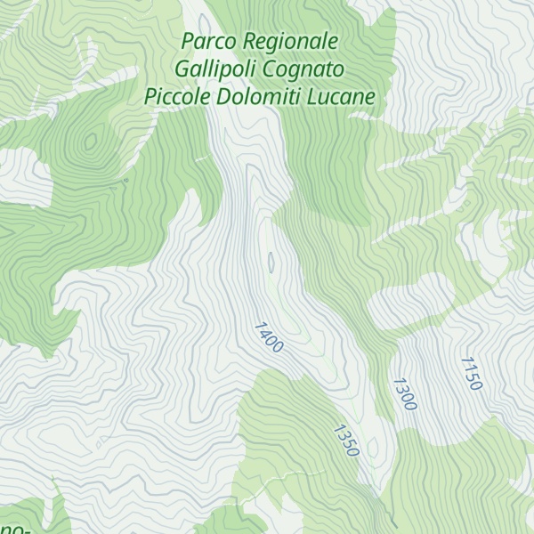 Map of Timpa S. Nicola