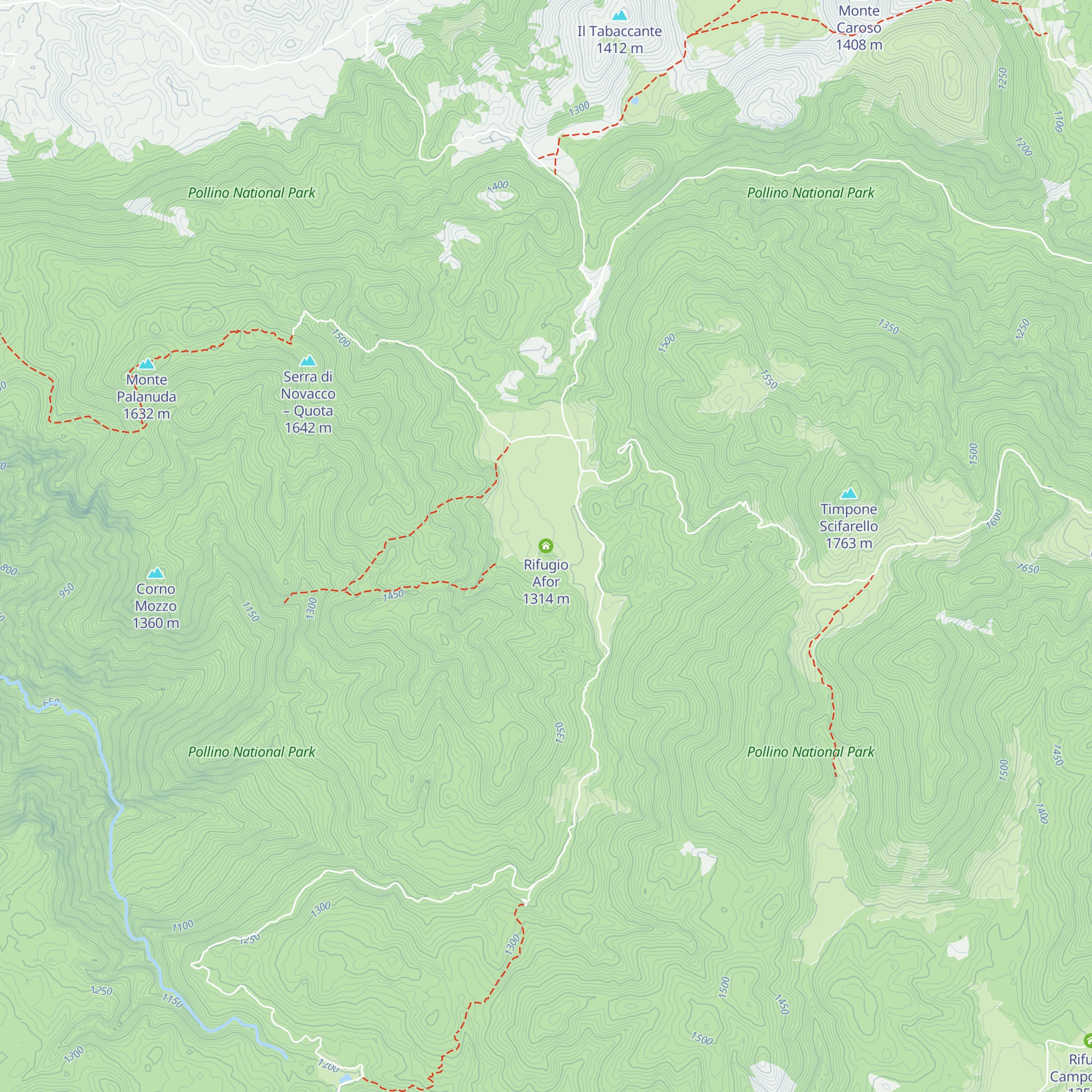 Rifugio Afor map