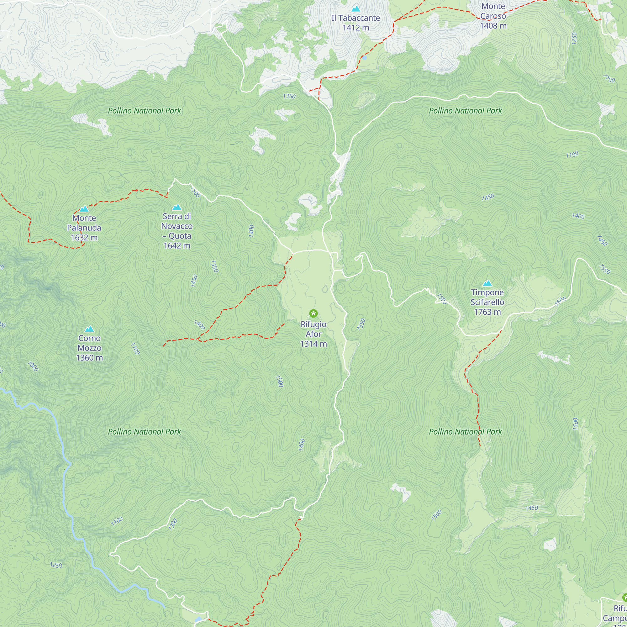 Rifugio Afor map