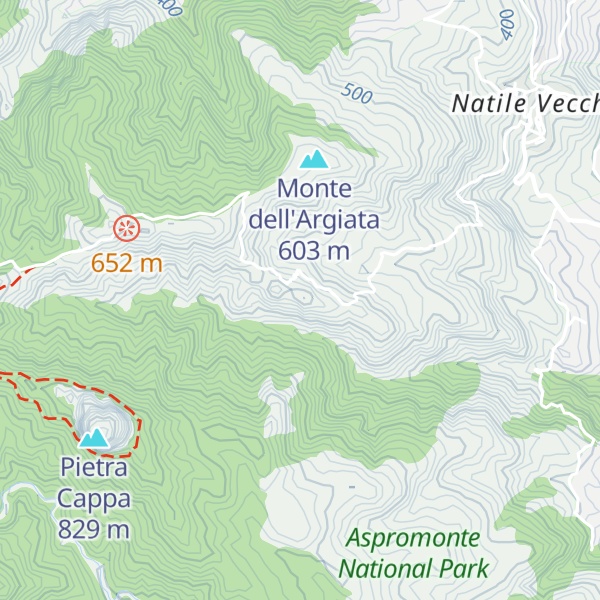 Map of Pietra Tonda
