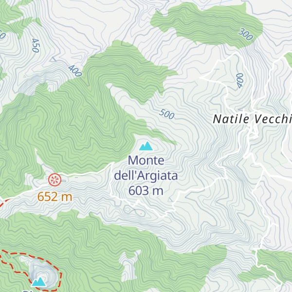 Map of Monte dell'Argiata
