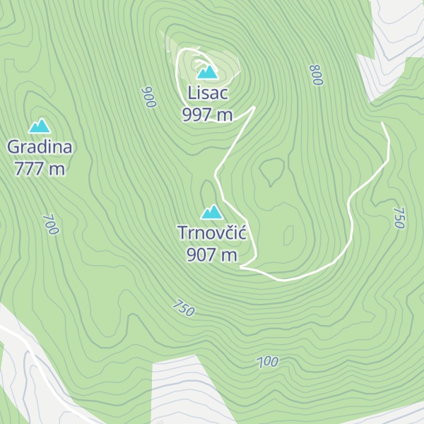 Map of Trnovčić