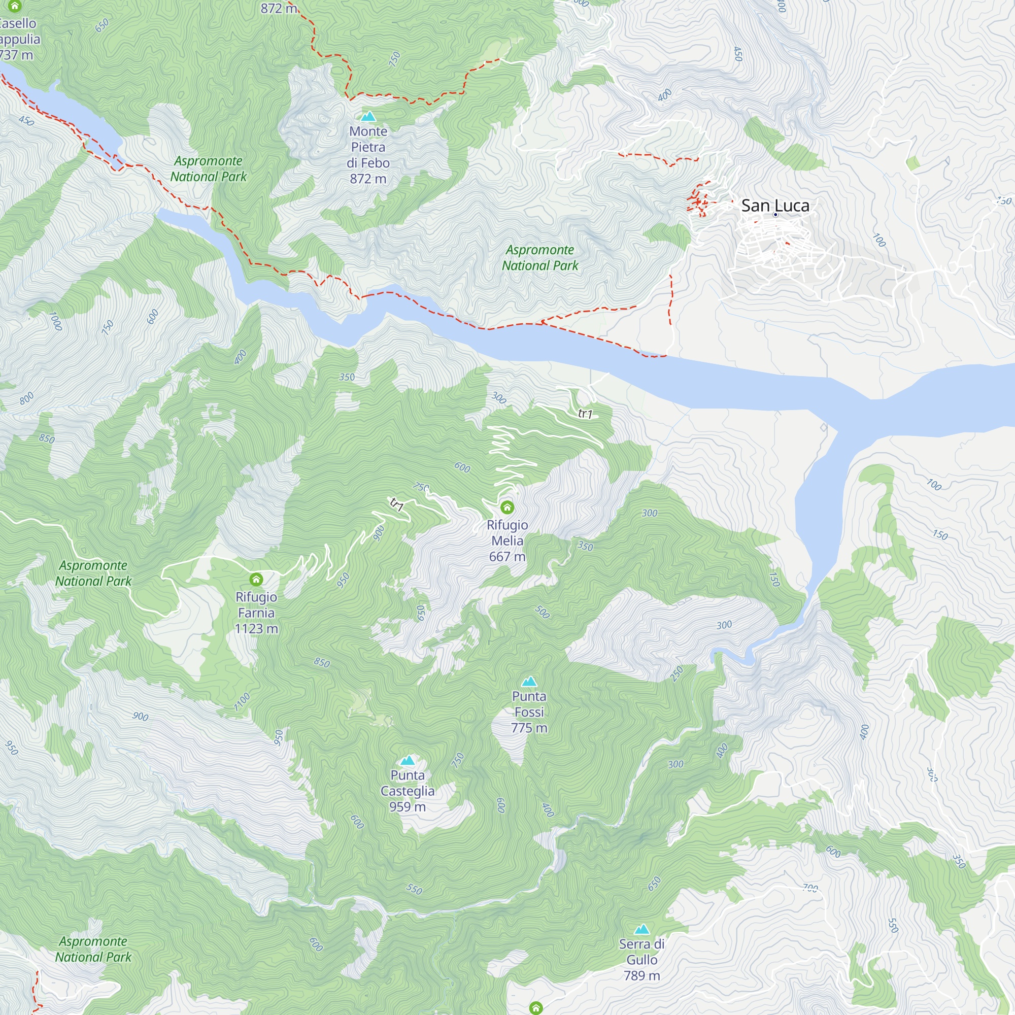 Rifugio Melia map
